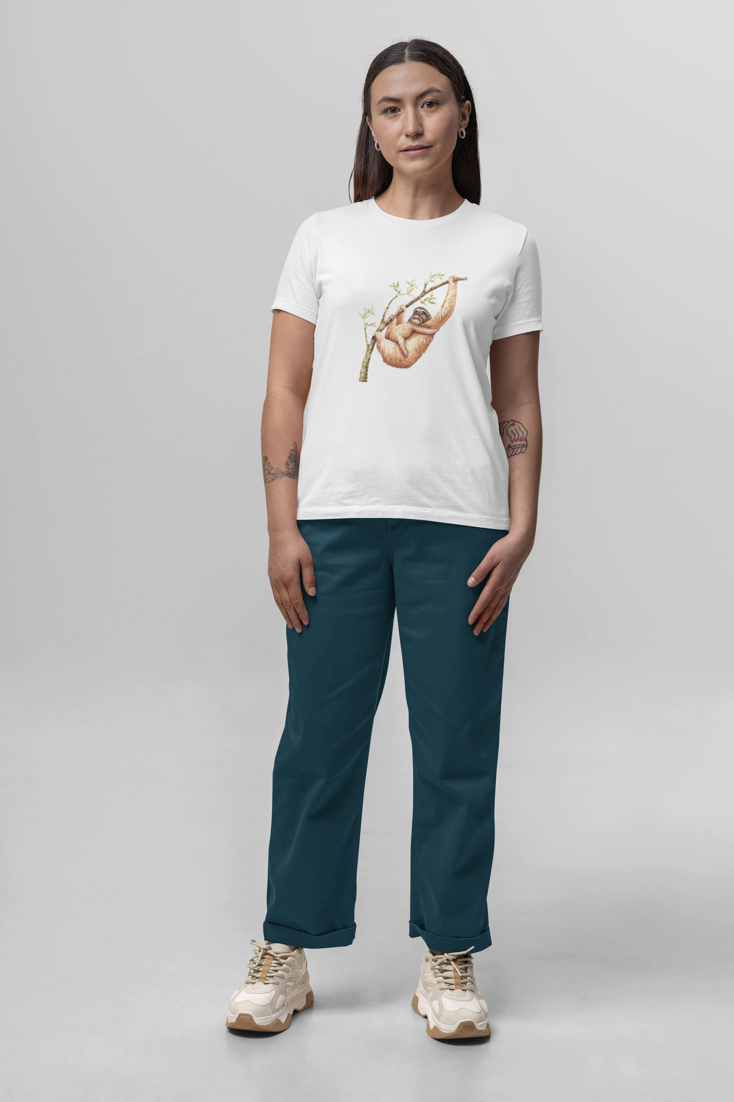 Faultiermama - Damen Premiumshirt