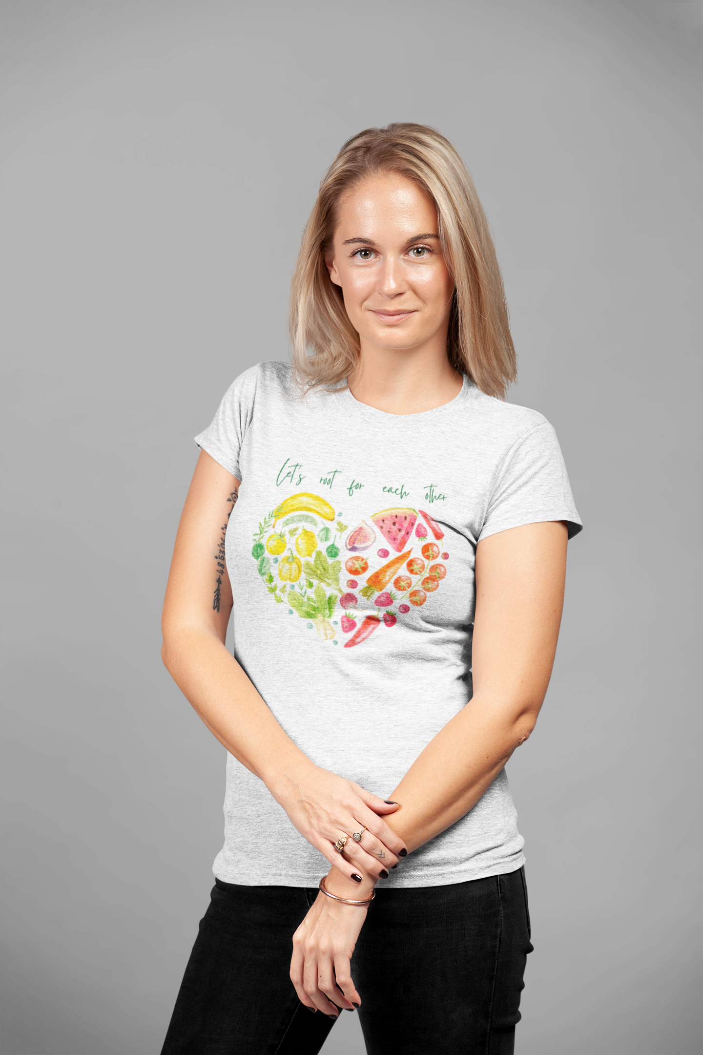 Let's root for each other - Damen Premiumshirt