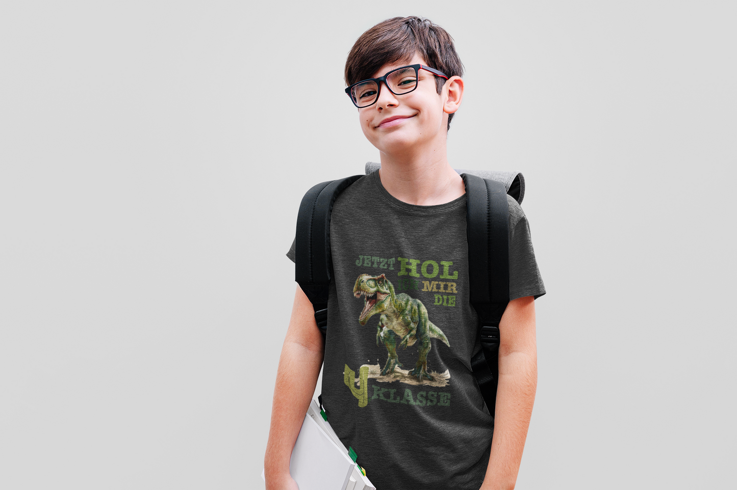 Dino 4. Klasse - Kinder T-Shirt