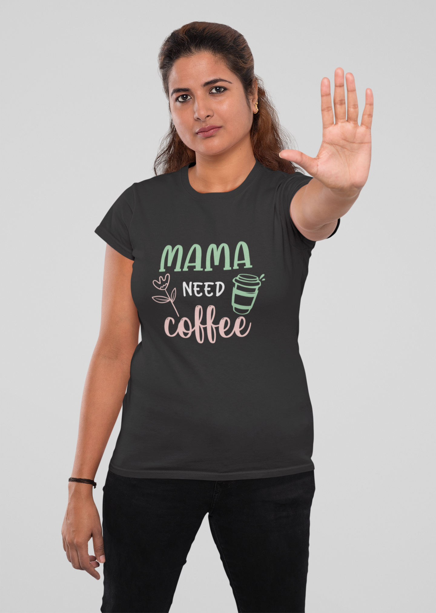 Mama need coffee - Damen Premiumshirt