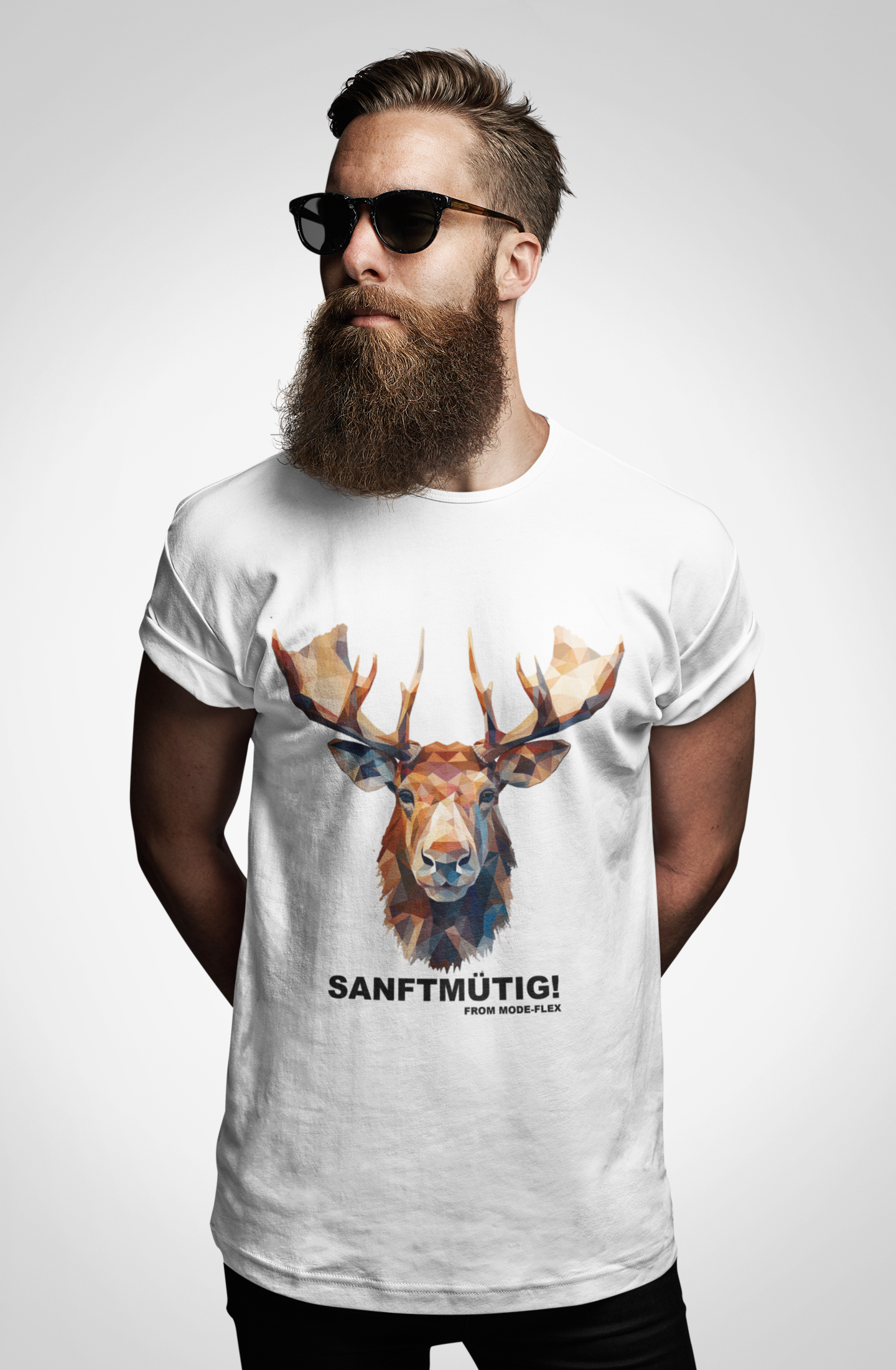 Elch - Sanftmütig! - Herren Shirt