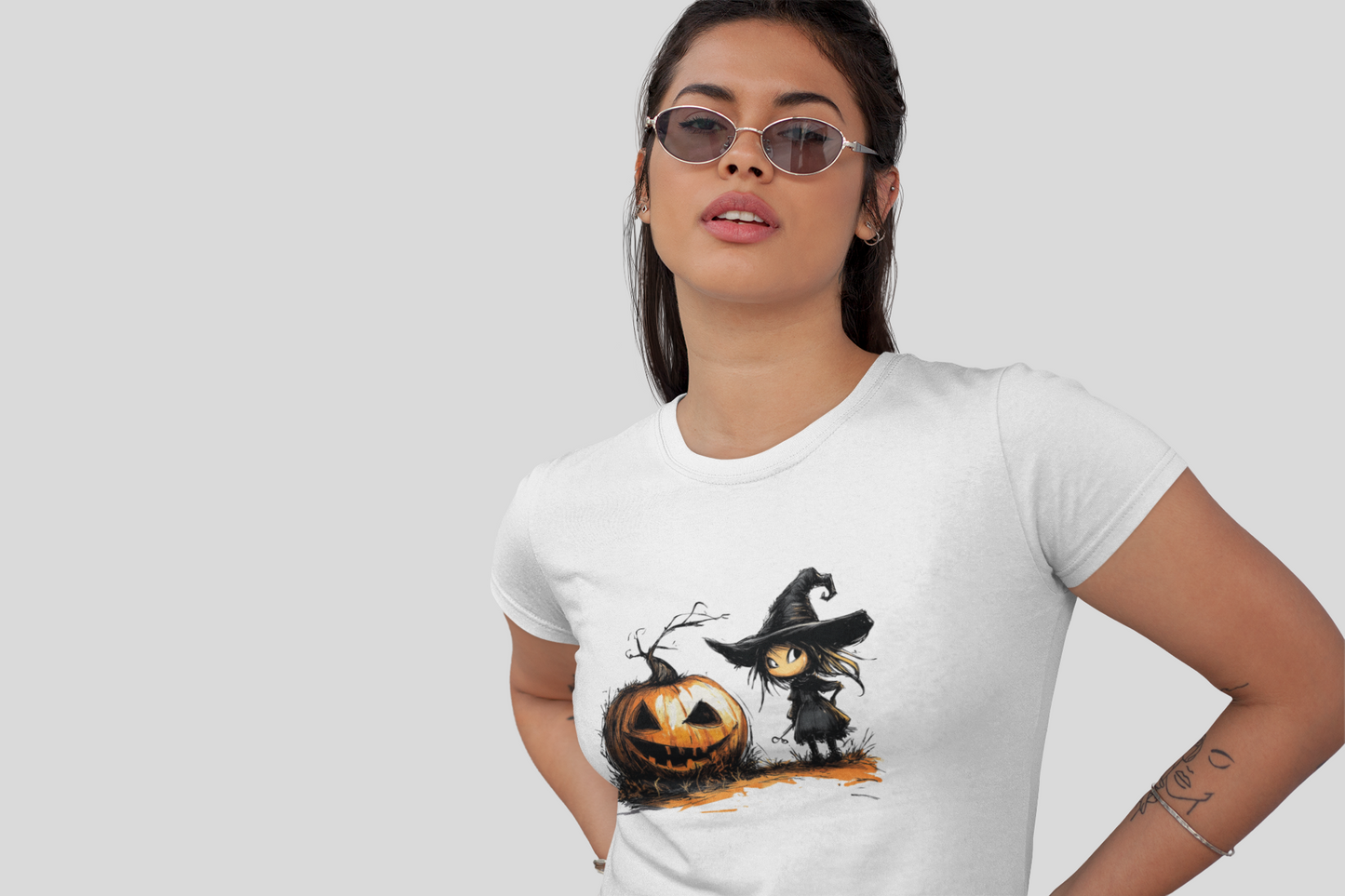 Halloween Hexe - Damen Premiumshirt