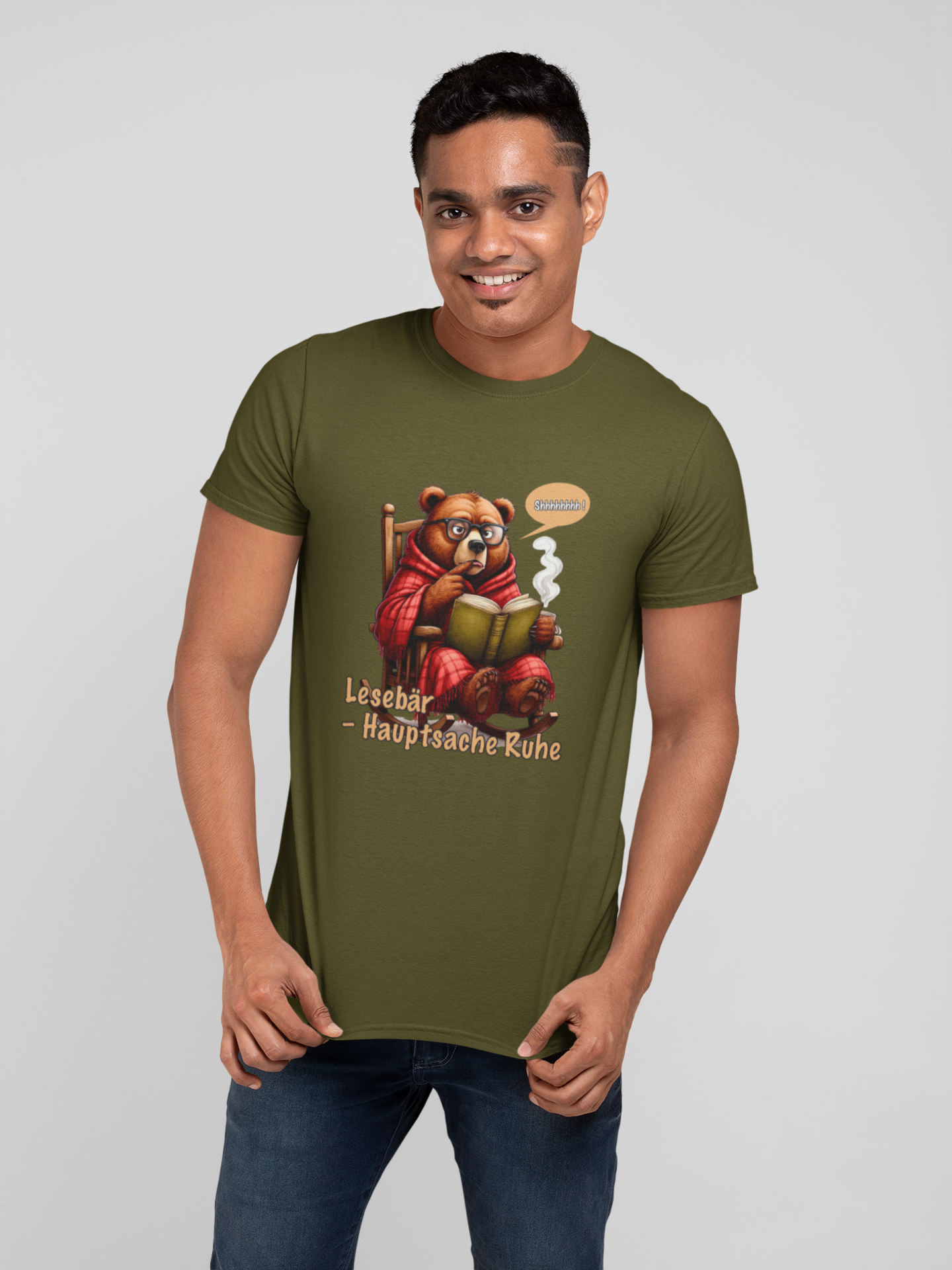 Lesebär - Hauptsache Ruhe  - Herren Shirt