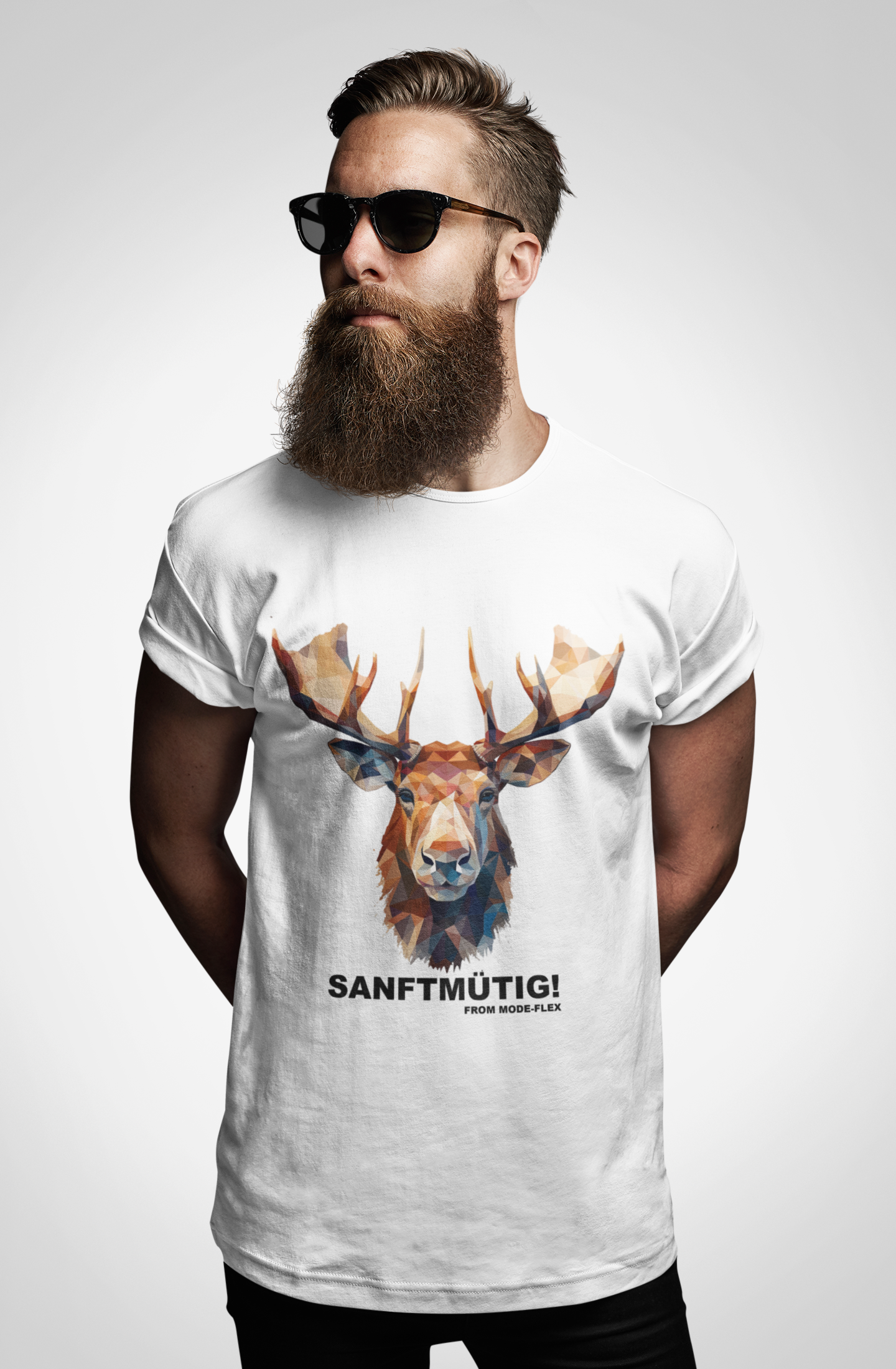 Elch - Sanftmütig!  - Herren Shirt